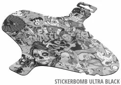 Rie:sel Design Garde-boue Avant Kol:oss -vélo Soldes 02 riesel design schutzblech mudguard front koloss stickerbomb ultra black