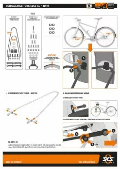 SKS Germany Jeu De Garde-boue Edge AL 46 -vélo Soldes AB bedienungsanleitung EDGE AL 1