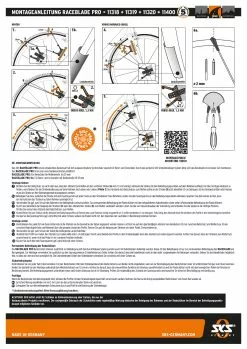 SKS Germany Kit De Garde-boue Raceblade Pro Noir -vélo Soldes AB bedienungsanleitung RACEBLADE PRO