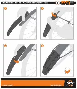 SKS Germany Speedrocker Extension Rallonge De Garde-boue -vélo Soldes AB bedienungsanleitung SPEEDROCKER EXTENSION en
