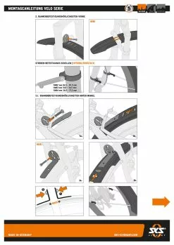 SKS Germany Kit De Garde-boue Velo 65 Mountain 29 -vélo Soldes AB bedienungsanleitung VELO SERIE 2