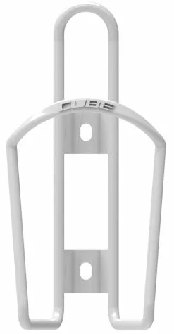 Cube Porte-bouteilles HPA En Aluminium -vélo Soldes Cube HPA Alu Flaschenhalter glossy white 13013 b