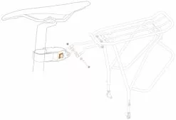 Ibera Adaptateur Pour Porte-bagages -vélo Soldes Ibera Gepaecktraeger Adapter IB Q7 2