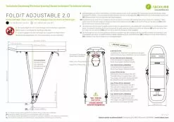 Racktime Porte-bagages Foldit Adj.2.0 -vélo Soldes RacktimeFolditAdj2 0Gepaecktraeger24 29Zoll TechnischeZeichnung