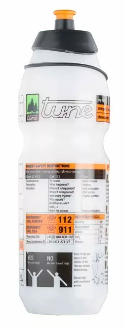 Tune Porte-bidon à Droite En Carbone + 750ml -vélo Soldes Tune Flasche 750mm