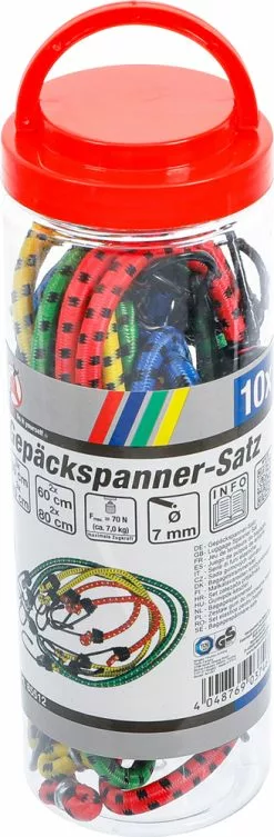 BGS Technic Jeu De Tendeurs à Bagages 10 Pcs. -vélo Soldes bgs technic 85512 Gepackspanner Satz 10 tlg 3