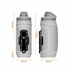 Fidlock TWIST Bouteille 590 + Base Pour Vélo -vélo Soldes fidlock twist bottle590 blackbikebase dimensions